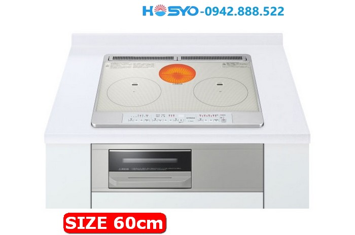 Bếp Từ Hitachi HT-M60S – 2 Từ + 1 Hồng Ngoại + 1 Lò Nướng