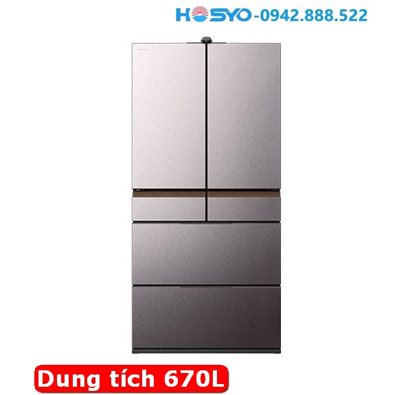 Tủ lạnh Hitachi R-GXCC67V,  dung tích 670 lít