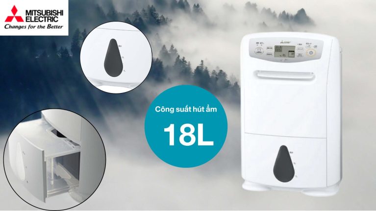 máy hút ẩm Mitsubishi MJ-P180YX-W